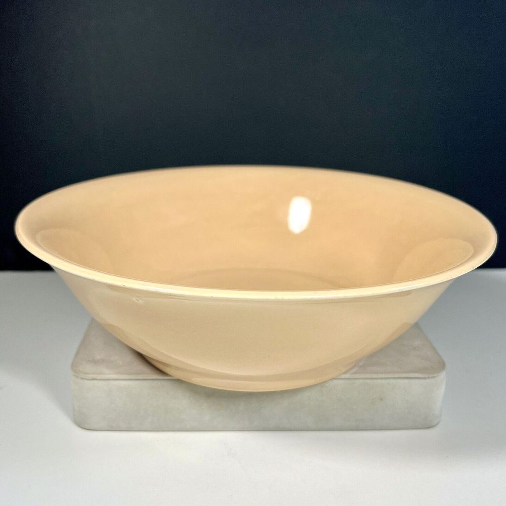 Vintage Universal‎ Potteries Camwood Ivory Coral 8" Vegetable Serving Bowl